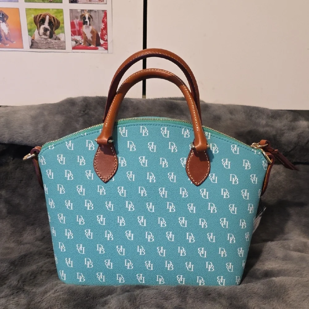 Dooney & Bourke Geena Satchel in seafoam